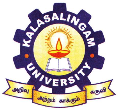 KALASALINGAM ACADEMY OF RESEARCH AND EDUCATION